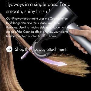 NOP Dyson Supersonic Professional Blow Dryer, 6 Attachments, & Display Stand